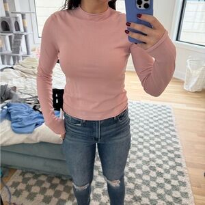 Camila Coelho Soft Pink Long Sleeve Top